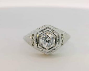 Antique Old European Diamond Ring