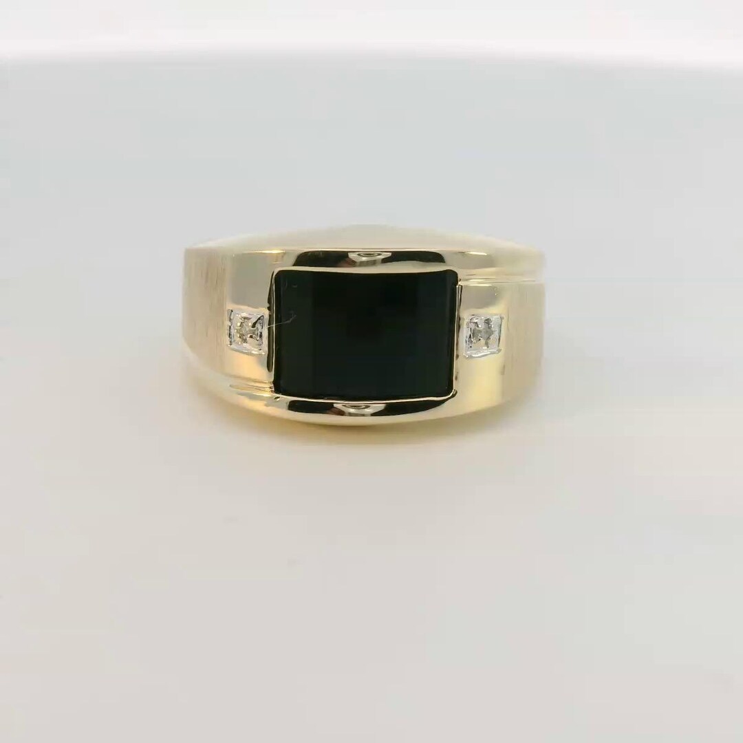 Cut Barrel Rings Onyx Barrel Cut Ring - Etsy