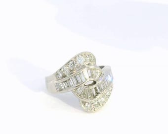Baguette and Diamond Ring