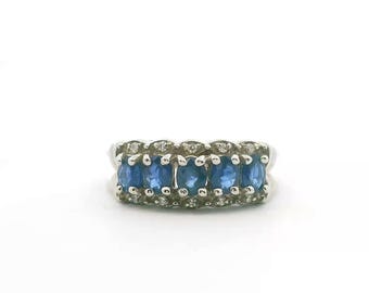 Sapphire and Diamond Band
