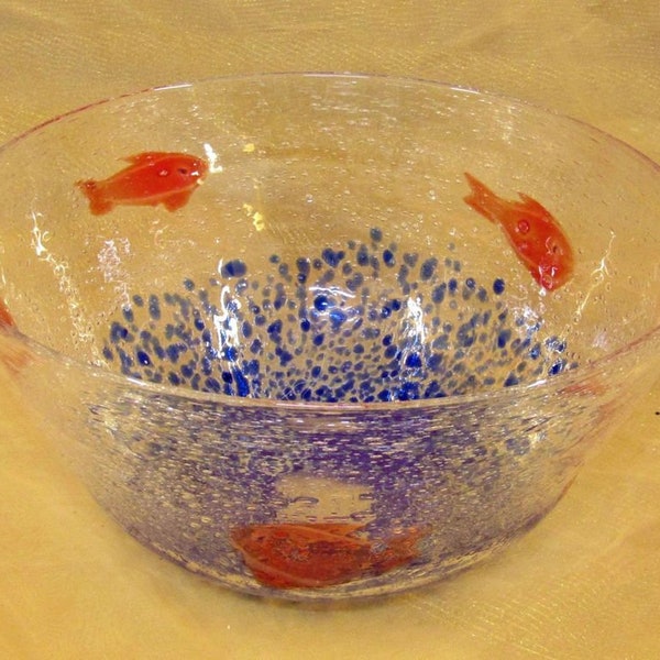 View of Glass Goldfish Bowl - Etsy