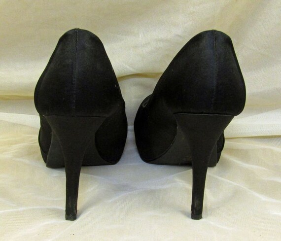 Jacqueline Ferrar Black Silk Heels - image 3