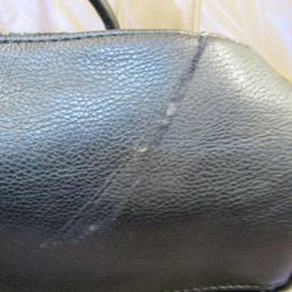Vintage Betsey Johnson Polka Dot Grid Handbag/Sat… - image 9