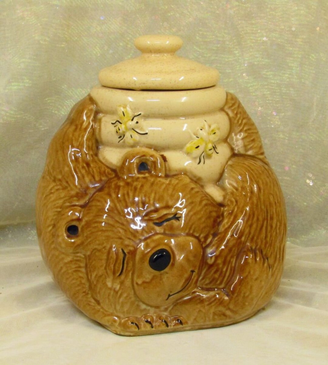 Mccoy Sleeping Honey Bear Cookie Jar Etsy