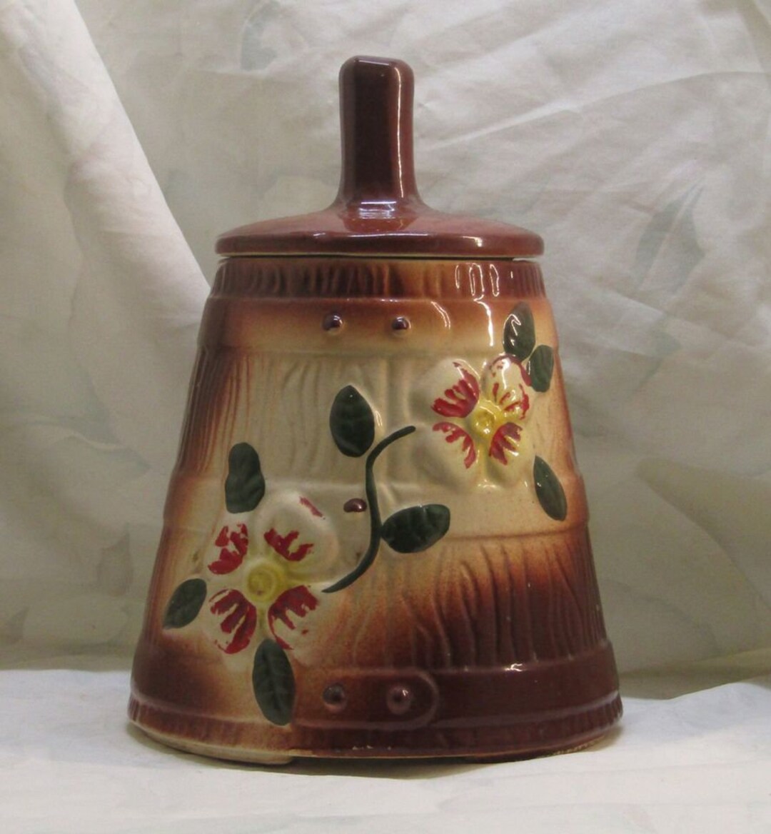 Vintage Mccoy Butter Churn Cookie Jar Etsy