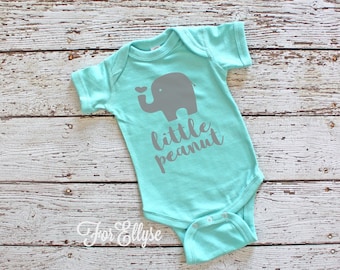 Little Peanut newborn bodysuit - one piece infant elephant layette