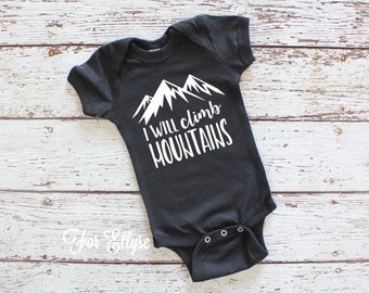 Climb Mountains - one piece newborn bodysuit