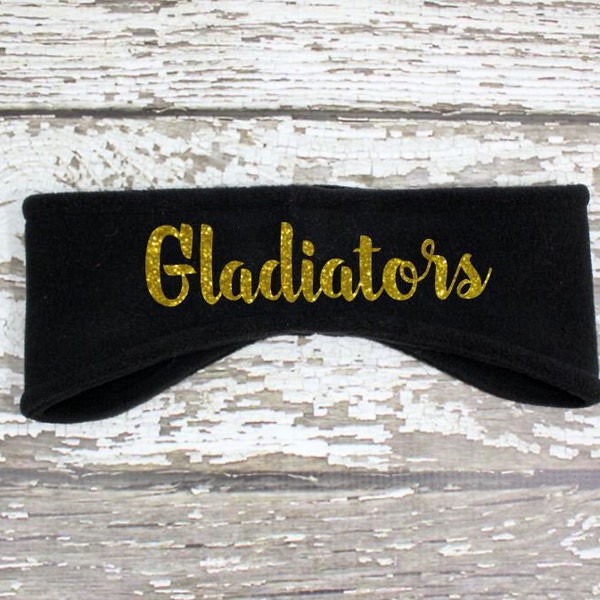 Monogrammed Fleece Headband - Personalized cold weather gear - Ear Warmer