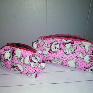 Disney Arisocats themed toiletry bag, Winnie The Pooh, The Aristocats, Boxy Bag, Travel Bag, Storage bag, School Supplies