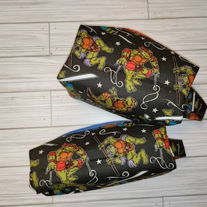 Toiletry bag made with licensed Teenage Mutant Ninja Turtles fabrics, men&#39;s shaving bag, boxy bag, travel bag, storage bag, accessories,TMNT