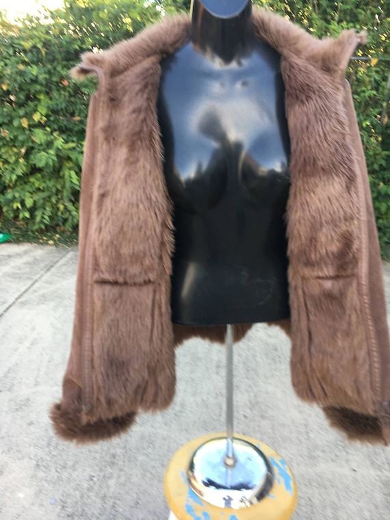 Faux Suede and Faux Fur Jacket - image 3