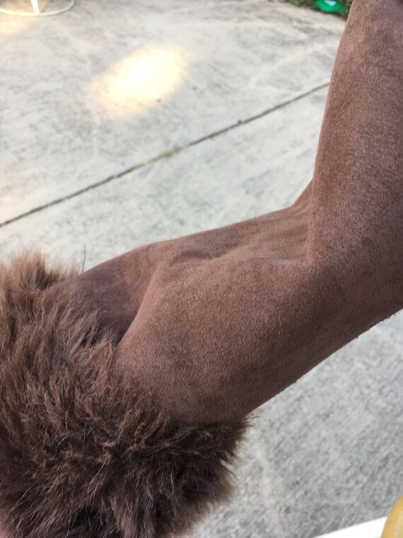 Faux Suede and Faux Fur Jacket - image 2