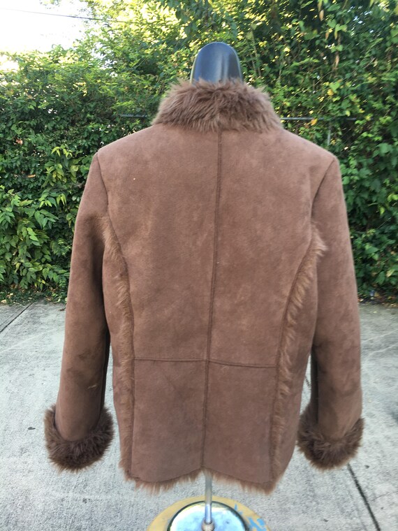 Faux Suede and Faux Fur Jacket - image 5