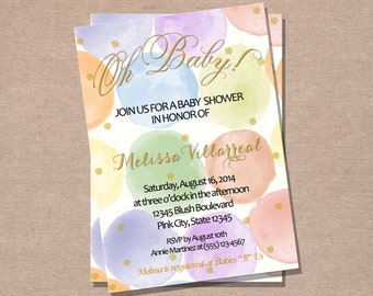 Baby Shower Invitation - Gender Neutral Baby Shower Invitation - Boy Baby Shower Invitation - Girl Baby Shower Invitation - Digital Invite