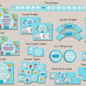 Bubble Guppies Party Package - Birthday Party Package - Printable Party Package - Digital Party Package