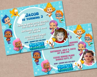 Bubble Guppies Invitation - Bubble Guppies Birthday - Bubble Guppies - Kids Birthday Invitations - Printable DIY - Digital Invitation