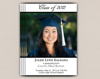 Graduation Announcement - Graduation Invitation - Graduation Party Invitation - Commencement Announcement - Printable Announcement