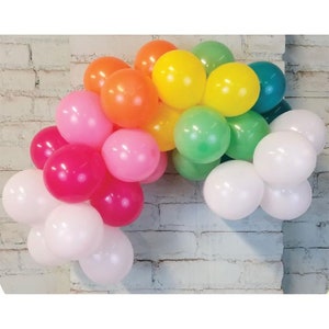 Rainbow Balloon Garland Kit - Birthday Decor - Birthday Party Ideas