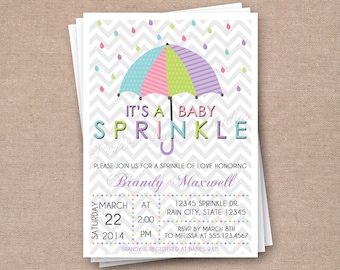 Sprinkle Baby Shower Invitation - Sprinkle Shower Invitation - Gender Neutral Sprinkle Invitation - Printable Sprinkle Invitation