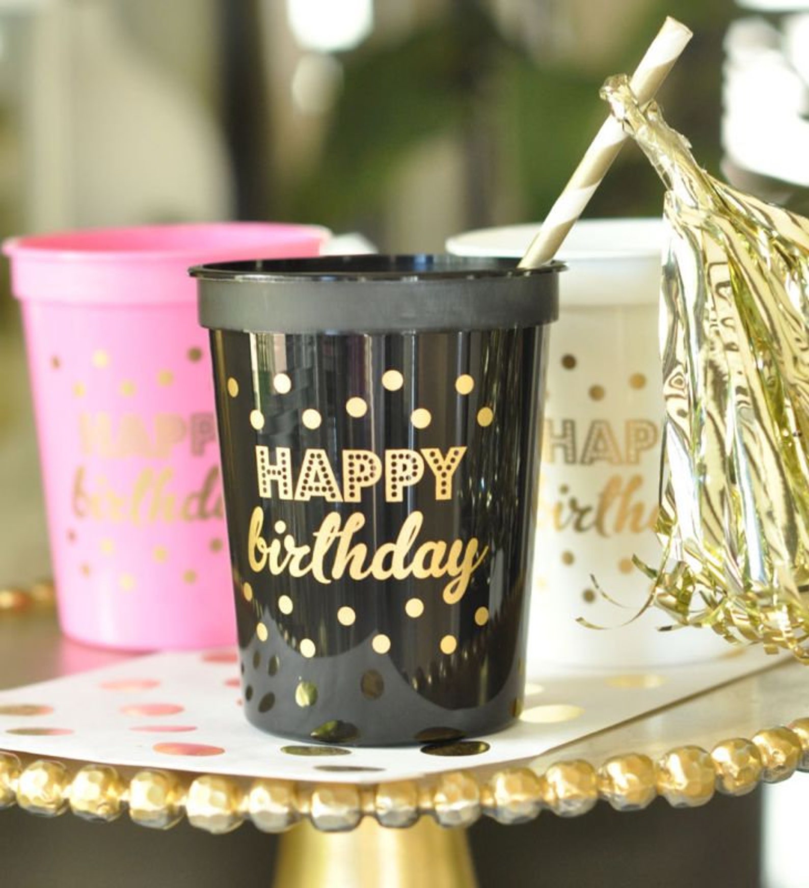 Metallic Gold BIRTHDAY Napkins Birthday Decor Birthday Ideas Set of 25 Etsy