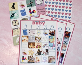 Baby Shower Bingo 20 Piece Set Baby Shower Game