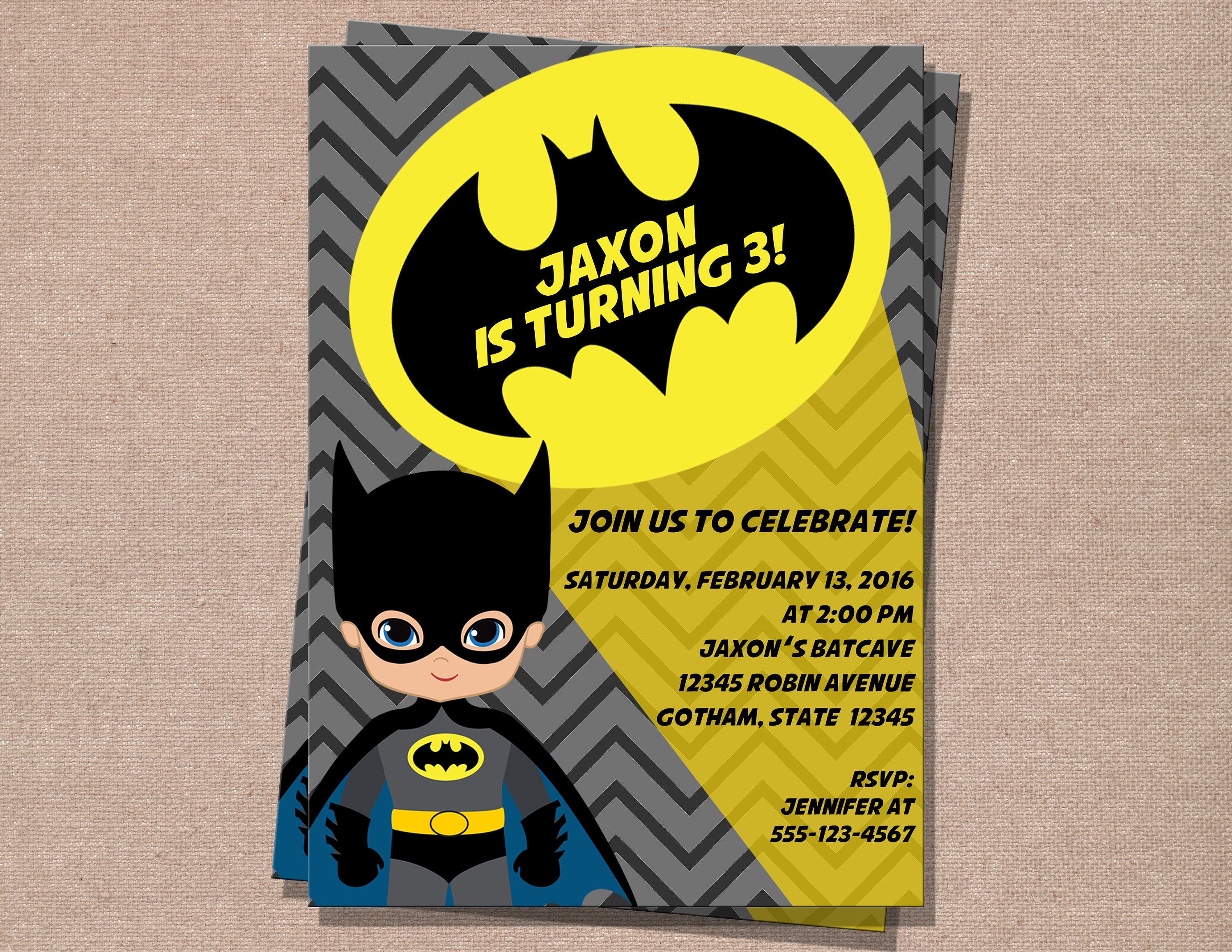Superhero Birthday Invitation Superhero Printable Digital File Boy ...
