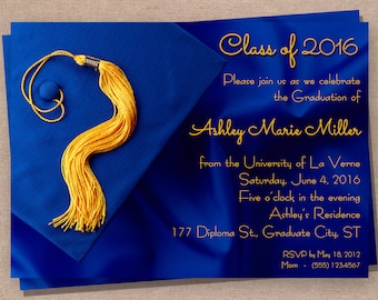 Graduation Announcement - Graduation Invitation - Graduation Party Invitation - Printable Graduation Announcement