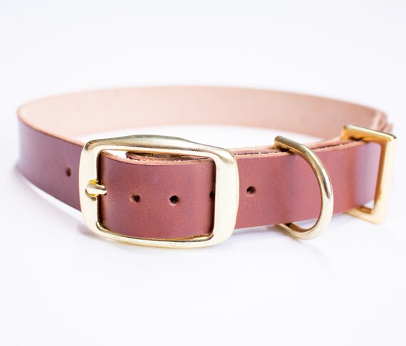 etsy leather dog collar