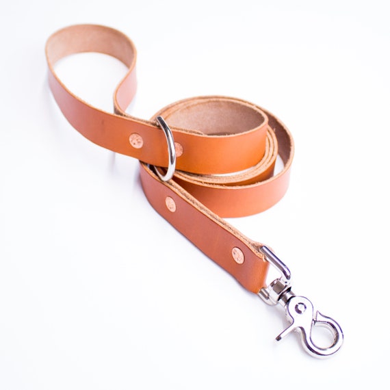 personalized leather dog leash