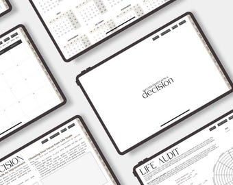 Digital Goal Planner for Women | Life Organization Journal PDF | Productivity & Self Reflection Workbook | Instant Download