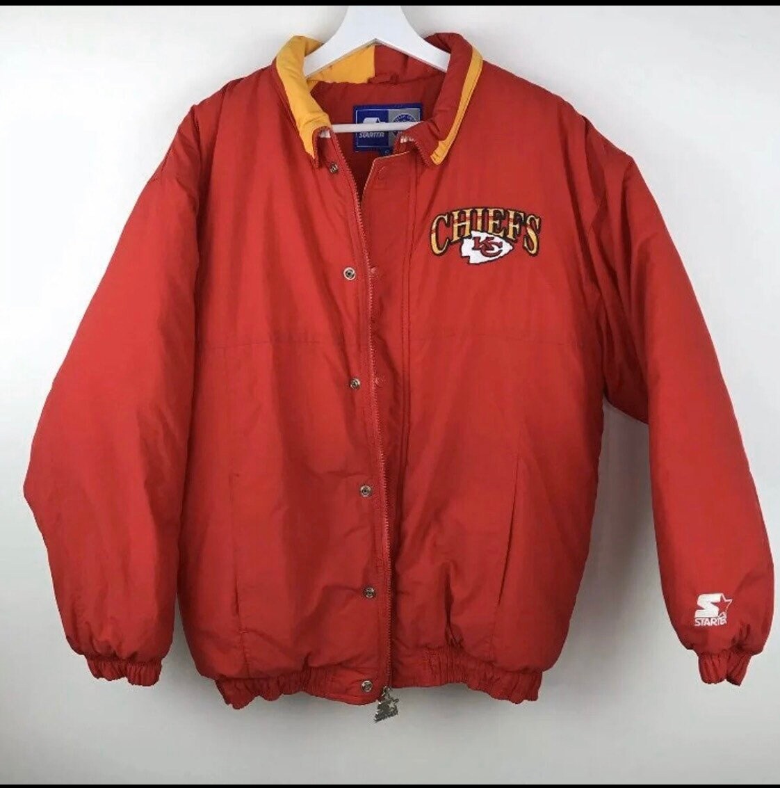 Vintage Kansas City Chiefs Starter Men Small Red Jacket Etsy