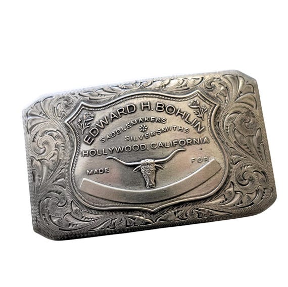 Vintage Bohlin Rodeo Belt Buckle + Historic Catalog - Hollywood, California