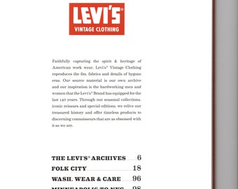 LEVI'S Vintage Clothing Catalog - Archive Retro Lookbook 2019 - Etsy