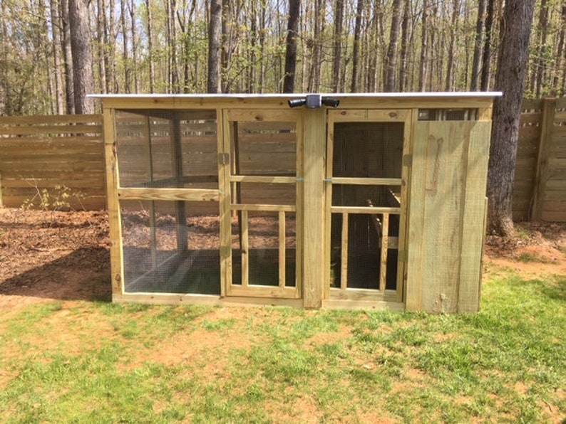 Chicken Coop 6 X 10 House Run Roost Animal Nesting Box Cage Poultry Assembled