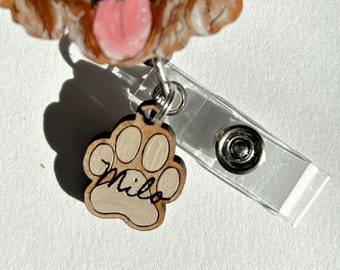 Engraved Badge Name Tag or Key chain add on