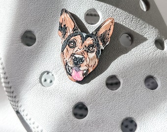 Custom Pet Shoe Charm, Pet Croc Charm, Dog Shoe Charm, Cat Charm, Pet Portrait Charm, Personalized Pet Shoe Charm, Clog Charm, gift for her