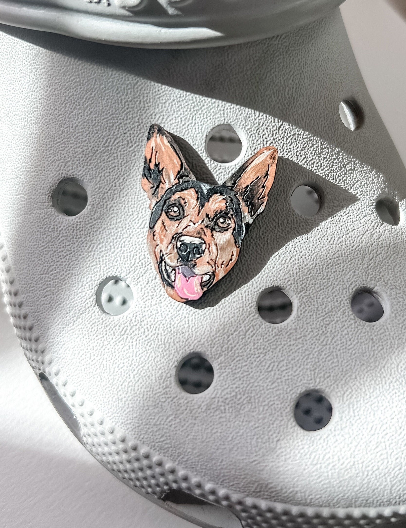 Jibbitz Charms for Crocs Dog Pet German Golden Pug Dachshund Shoe PVC