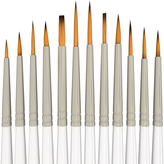 NEW Best Price Detail Paint Brush Set 12 Miniature Brushes for Fine  Detailing & Art Painting Acrylic, Watercolor, Oil FAST SHIPPING 