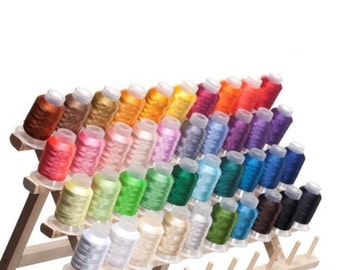 NEW! 40 Spools Polyester Embroidery Machine Thread Bright and Beautiful Colors - FAST SHIPPING!!!