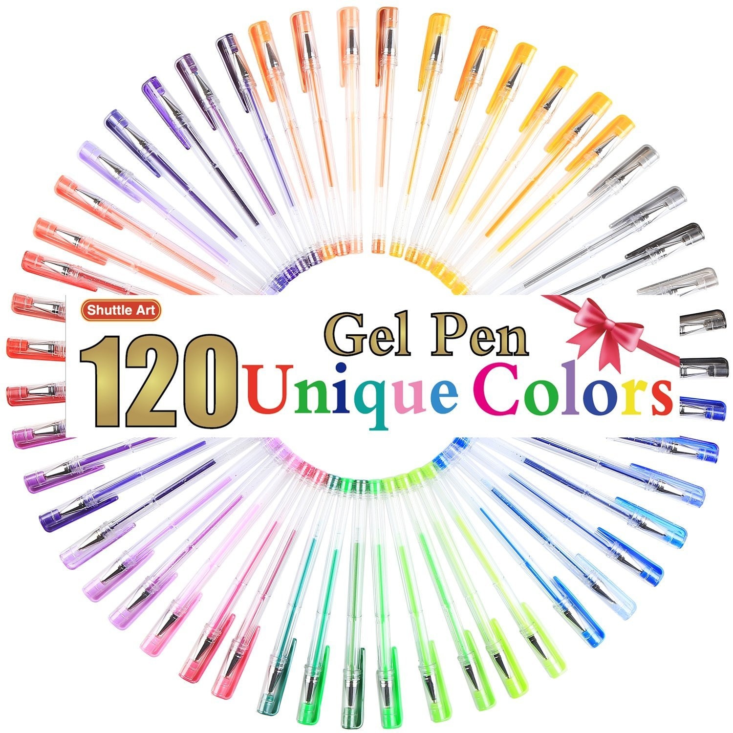 NEW Best Price Shuttle Art 120 Unique Colors no Duplicates Gel Pen