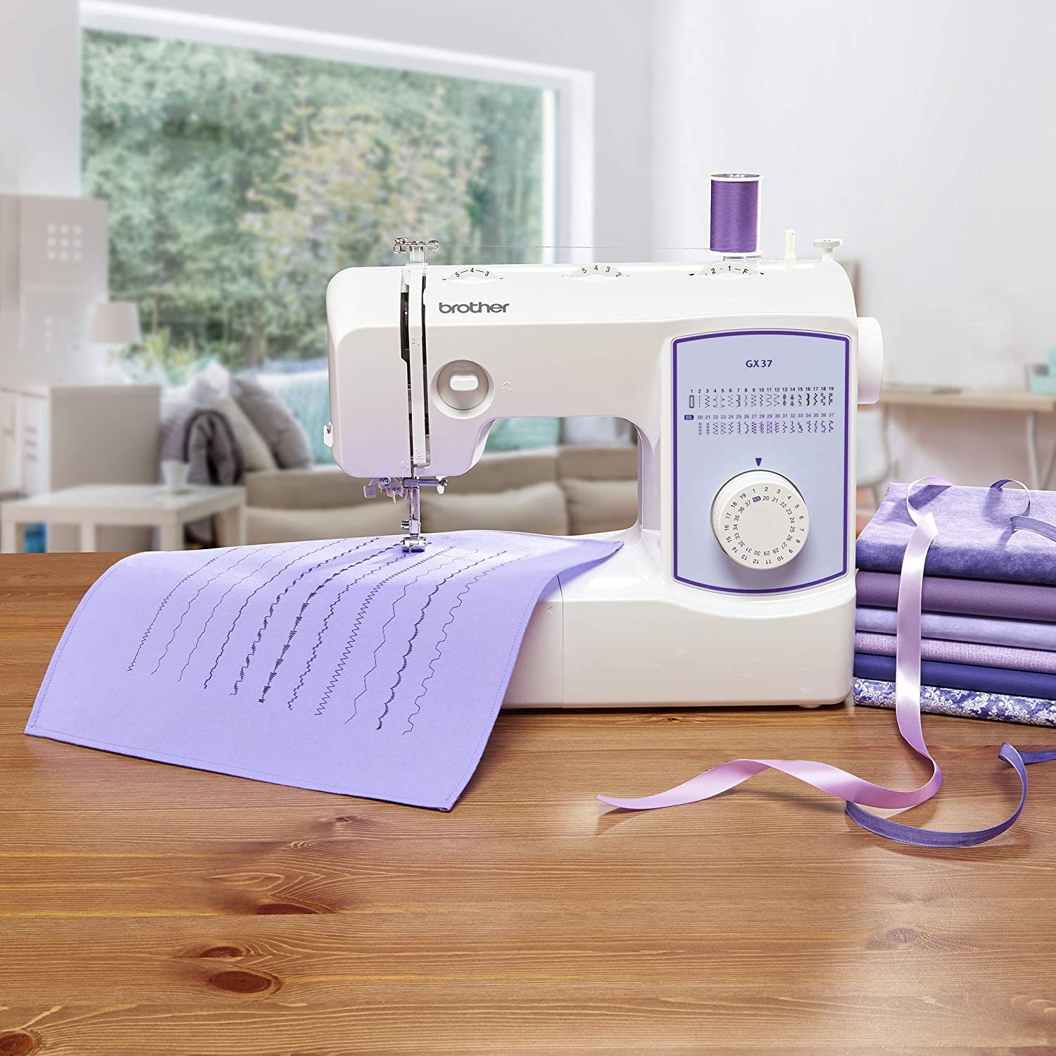 NEW Best Price Brother Sewing Machine, GX37, 37 Builtin Stitches, 6 Included Sewing Feet Fast