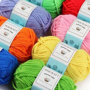 NEW Best Price 40 Acrylic Yarn Skeins, 1600 Yards Crochet Yarn with Reusable Storage Bag Includes 6 E-Books, 2 Crochet Hooks and more image 4