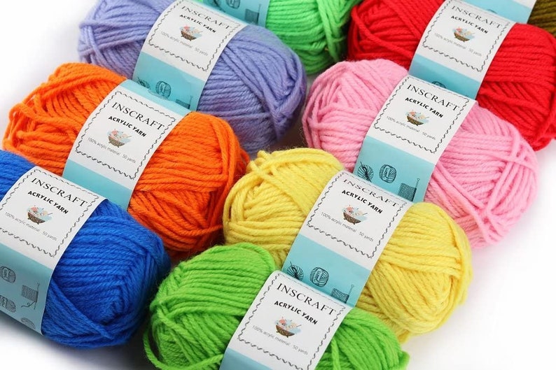 NEW Best Price 40 Acrylic Yarn Skeins, 1600 Yards Crochet Yarn with Reusable Storage Bag Includes 6 E-Books, 2 Crochet Hooks and more image 4