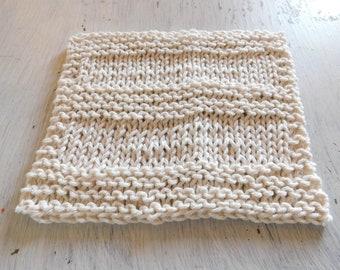 Washcloth pattern, Easy knitting pattern, beginner knitter