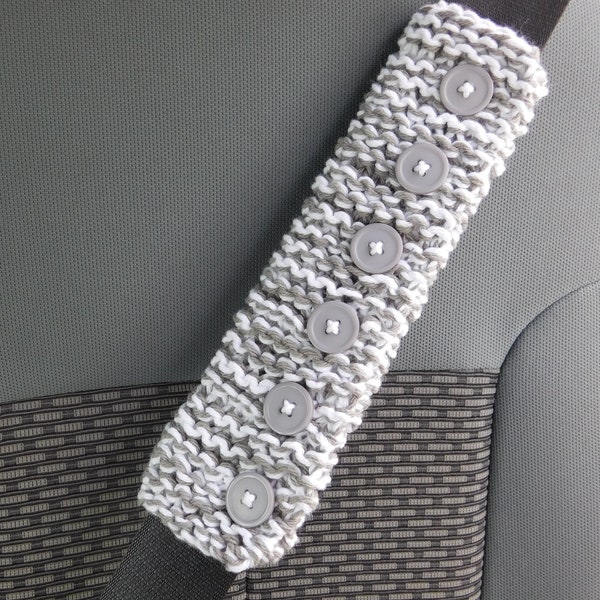 Knitted seat belt cover, Pattern for beginners, ** Pattern**