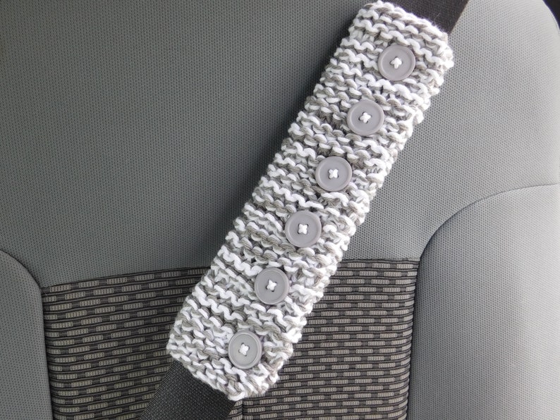 Knitted seat belt cover Pattern for beginners Pattern Etsy