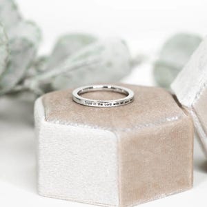 Trust in the Lord with all your heart, Proverbs, Ring, Stainless Rose Gold, Silver, Gold, faith, scripture, religious ring, love, truth
