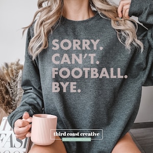 Cozy Up in Team Spirit: Women&#39;s Football Shirt for All Seasons / NFL Shirt Cute Football Season / Women&#39;s Football Shirt / Sports Sweatshirt