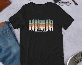 Wisconsin Shirt: Retro Midwest Graphic Tee
