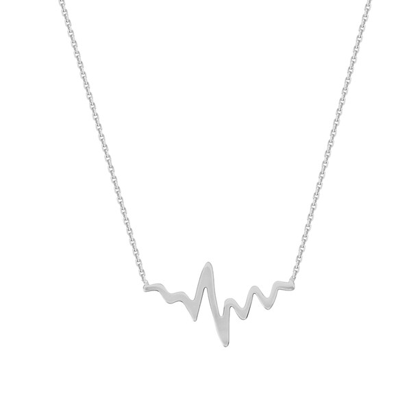 Heart Beat Necklace Etsy